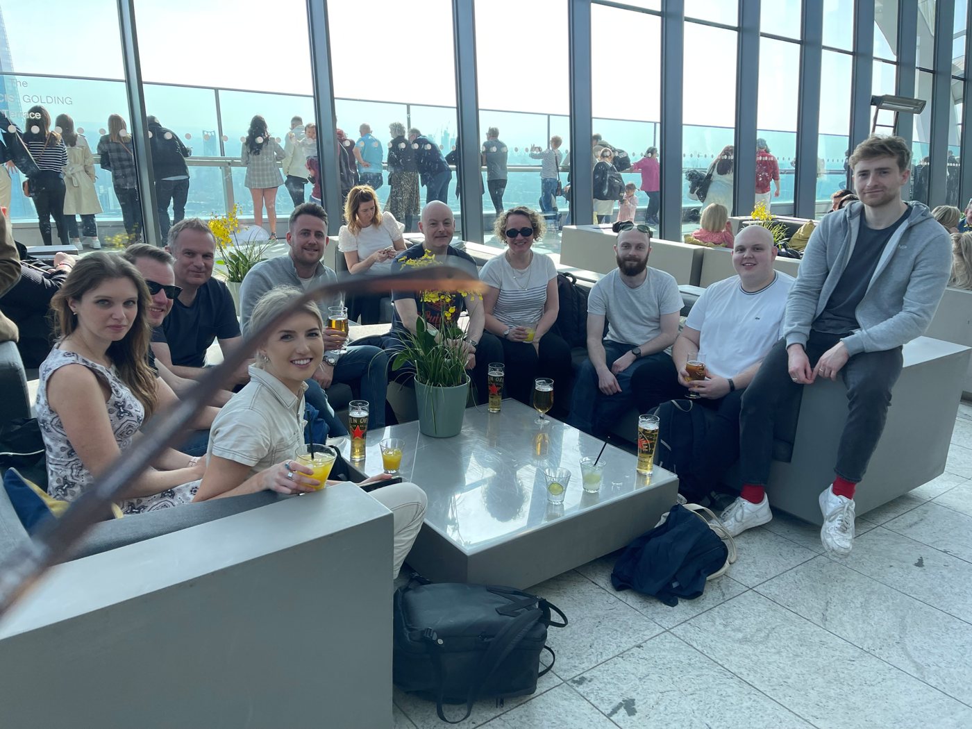 Spacers together on a team day out